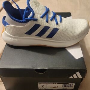 Adidas Cloudfoam Pure Sneakers - White and Blue